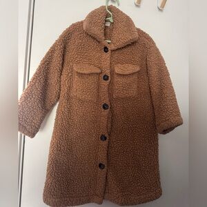 SHEIN Tan Sherpa Jacket-size‎ 4y